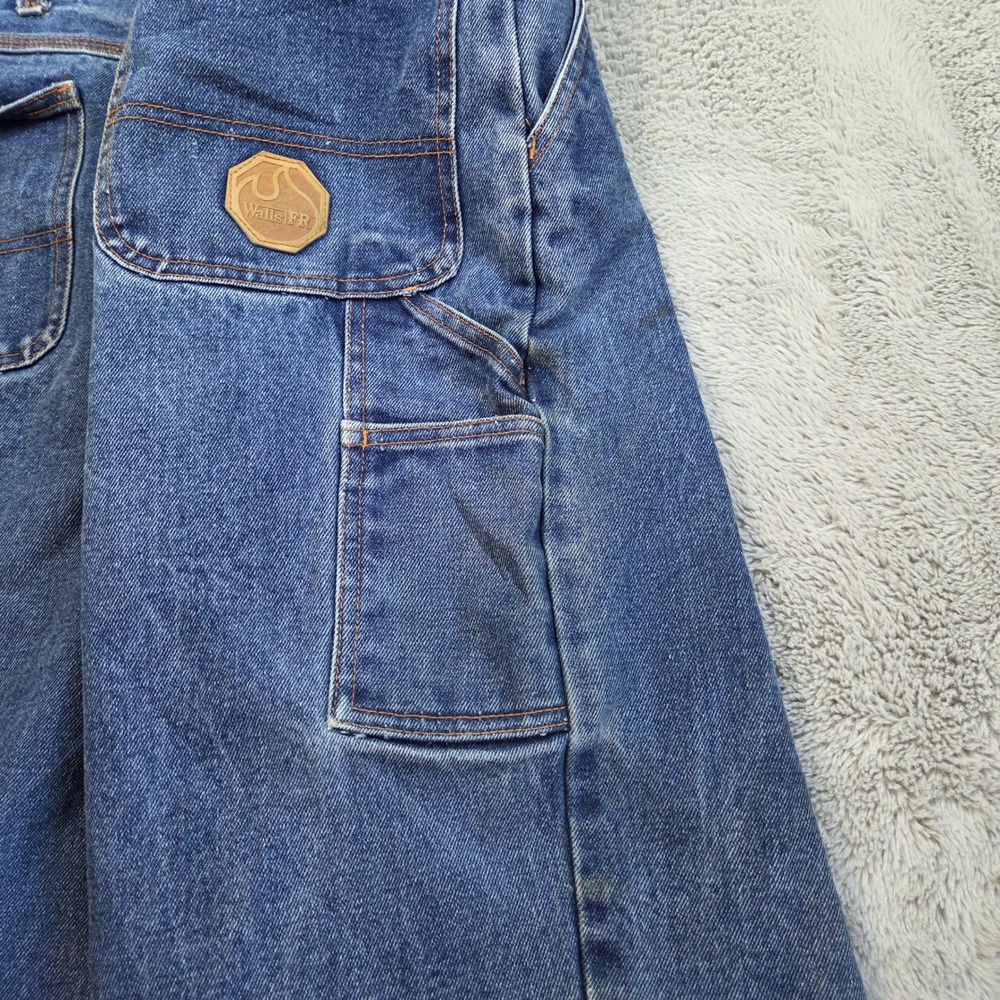 Walls FR Denim Carpenter Shorts Men 36 Flame Resistant Utility "CUSTOM" Cut Offs - Picture 7 of 13